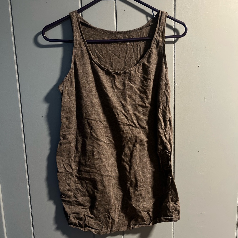 Motherhood Maternity Gray Relaxed Tank Top